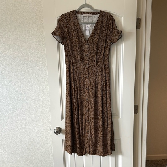 LOFT Dresses & Skirts - LOFT Leopard Print Long Midi Dress